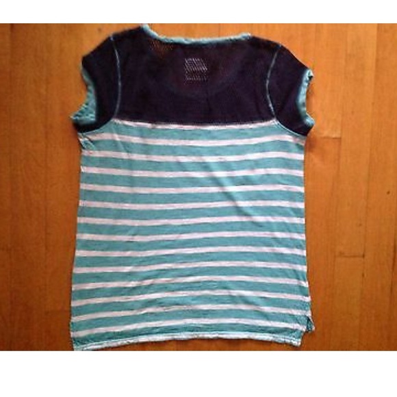 Aeropostale P.S. Girls Striped Blue Shirt Sz Large - Picture 2 of 8